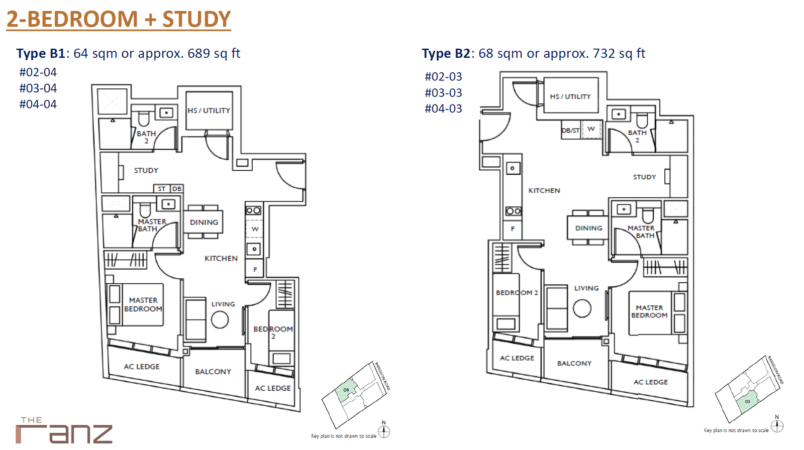 The Ranz 1 Bedroom Floor Plan 1